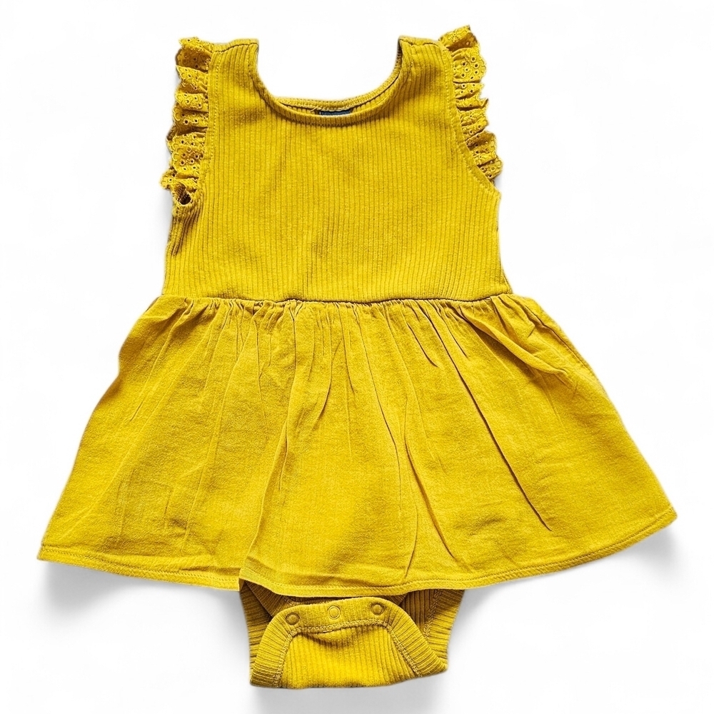 Old Navy Yellow Baby Dress with Ruffles